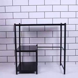 Gas Stove Rack Kitchen Organizer Storage Rack Shelf Kitchen Gas Stove Stand Rack with LGP Roller Stainless Stove Multi-layer Gas Stove Bench Vegetable Cutting Table Space Saver Kitchen Organizer Gas Stand Rack Shelf