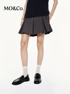 MO&Co. | Academic Style Skirt 3D Gusset Design Mid Low Waist