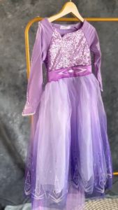 Dress princess anak lilac sequin