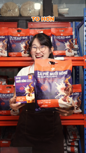 Túi Cà phê hòa tan Muối Hồng Himalaya đậm đà từ Message Coffee đặc sản cafe Huế thơm ngon tiện lợi - TÚI 50 GÓI TIẾT KIỆM