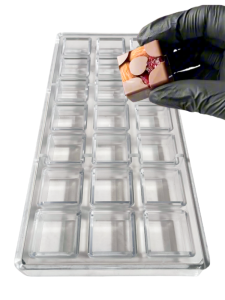 Camiluo Nut Chocolate Mold Square Transparent Fondant Plastic Candy Making Chocolate Baking Supplies