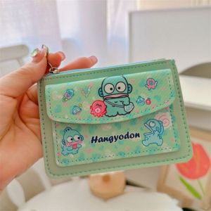 UUMIR มินิมินิ กระเป๋าสตางค์บางเฉียบ การ์ตูนลายการ์ตูน ซิปมีซิป ที่ใส่บัตร แฟชั่นสำหรับผู้หญิง หนังพียู ถุงเก็บสัมภาระ ผู้หญิงผู้หญิงผู้หญิง