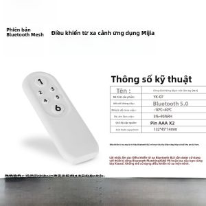 Nút Tròn Không Dây Tự Động Kết Nối Với Ứng Dụng Mi Home PTX Bluetooth Mesh Nút Bấm Điều Khiển Từ Xa Cho Hệ Thống Nhà Thông Minh