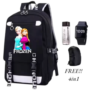 Tas Ransel Anak Sekolah Laki Laki Sd Smp Fashion 4in1 FROZEN MI 0119 Ransel Cowo Paket Murah