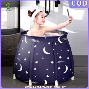 Adult & Child Portable Bathtub SPA: Immersion Vertical Bathtub & Foldable Plastic Bucket