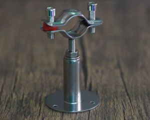 Adjustable 304 Stainless Steel Pipe Bracket Retractable Pipe Clamp Fixed Pipe Holder Polished Surface Hardware Tool