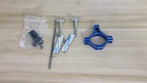 Steel RC Camping Trailer Pull Rod Link Linkage & Tow Hook Drop Hitch Receiver for 1/10 TRX4 TRX6 SCX10 II III Redcat Losi