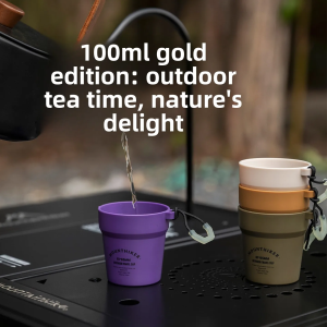 MOUNTAINHIKER Ultralight 4Pcs Camping Cup Set Portable Travel Coffee Mugs for Backpacking Hiking