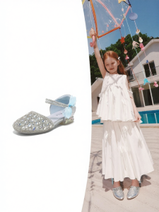 Belle | Sparkling Princess Style Sandals with Bow