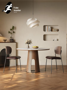 Vintage Round Marble Dining Table
