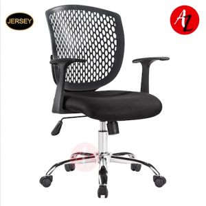 Jersey 45-55CM Office Chair Back Rest 3d Elastic Finish Seat Chrome and Foam Finish With Arm Rest JS-8001