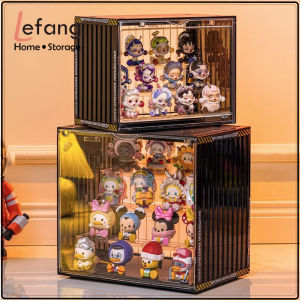 Lefang Action Figure Garage Kit Doll Collectibles Clear Display Case Display Box Dustproof Storage Showcase Collection for Toy Dolls Souvenirs Models