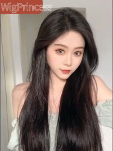 【COD&Spot goods】Wig Princess Long Straight Clip In One Piece Synthetic Hair Extension 5 Clips False Blonde Hair Black Hair Pieces
