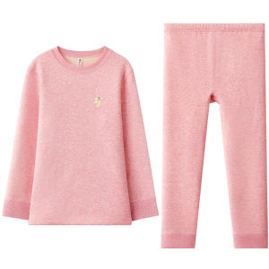 HODO | ชุดชั้นในเด็กผ้าฝ้ายบุขนแกะหนา A-Class สำหรับฤดูหนาวและฤดูใบไม้ร่วง ชุดกางเกงขายาวผ้าฝ้ายบุขนแกะสำหรับเด็กชายและเด็กหญิง