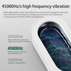 Xiaomi EraClean Ultrasonic Cleaning Machine GA01 GA02 GA03 45000Hz Vibration EraClean Ultrasonic Cleaner Machine Contact Cleaner Electronic for Jewelry Toys Eyeglass 超声波清洗机