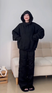 Áo sweater nỉ thêu chữ JJAYS form rộng tay dài ao hoodie cổ tròn nam nữ hàn quốc 5 size 35-80kg K - xuongniTNT