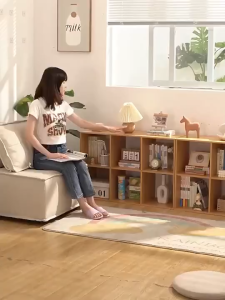 [SG Stock] Floor Bookcase Shelves Household Living Room Shelves Random Combination Of Storage 2-layer 8 space Storage Sh