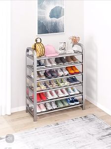 Rak Sepatu 3 4 5 Susun Stainless Steel Premium Rack Penyimpanan Serbaguna Kokoh Bagus Anti Karat