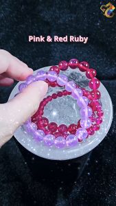 Collectors Grade Rare Red Pink Ruby with Asterism Bracelet
