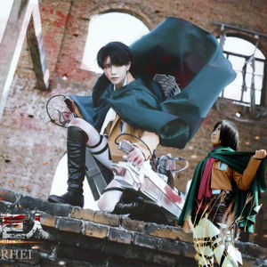 Attack on Titan Cos Clothing Allen Sanji Soldiers Chief Full Set Investigation Corps Cosplay Hanji Shoes Wig