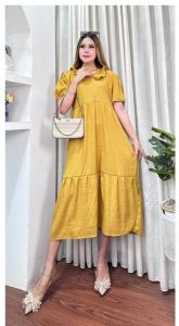 Dress cringkel laurana/daster fuji korean style/dress cringkel airflow viral 2023/daster airflow kekinian 2023
