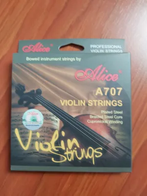 Dây violin Alice A707 bộ có 5 sợi cho tiếng đàn tương đối ổn định dành cho người mới chơi cần tiếng ấm dày