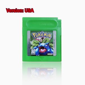 Bandai | Pokemon GBC Game Card Red Blue Crystal Golden Green Silver Yellow 16 Bit Video Game Cartridge Console Cards for GB/SP