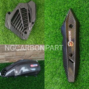 (3pcs) VARIO 125 NEW FILTER RADIATOR KNALPOT CARBON