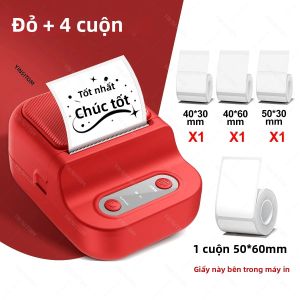 Máy In Nhãn Nhiệt Cầm Tay P21 Mini Nhãn Dán Màu Trắng Không Mực Bluetooth 58mm Cuộn Giấy Máy In Dính Để Quản Lý Công Việc Cá Nhân
