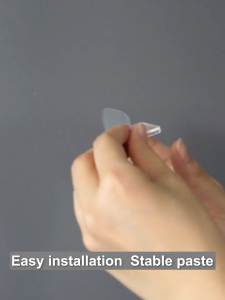 Adhesive Shelves Load-Bearing Cabinet Floor Support Clips No Drilling Invisible Wall Bracket Rak Dinding 隔板支架托