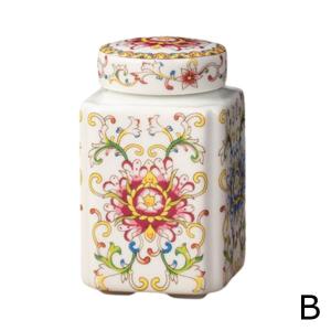 Kitchen Seasoning Ceramic Tea Pot Traditional Chinese with Lid Airtight Food Storage Containers Reusable Pantry Organization