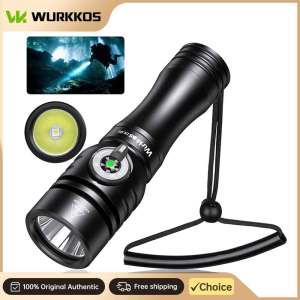 Wurkkos DL02 IP68-rated Dive Flashlight 3000LM—A Professional Dive Light Powered by a 21700 Battery Complete with a Wrist Strap