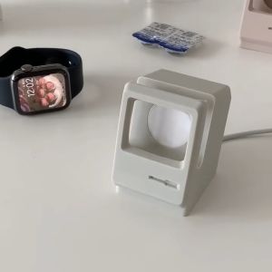 Retro Silicone Charger Stand for Apple Watch ultra Serie 8 7 6 5 4 3 2 1 SE smart watch 49mm 45mm 40mm 41mm 44mm Station Dock Charging Laden Charger Holder Accessories