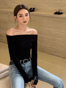 Design Fashionable Stylish Casual Slim One-shoulder Tee