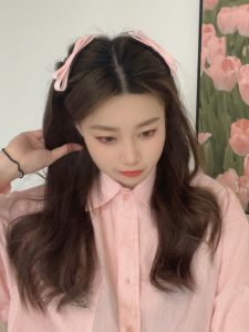 Sweet Princess Hair Comb Butterfly Knot Hairline Brush Fabric Hair Clip Inverted Insertion Hair Fork Girls Hairdressing Tool