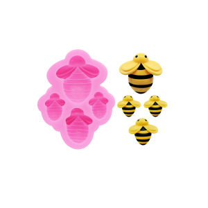GJ-75 Cartoon Mini Bee Shoes and Clothing Decorative Accessories Drip Mold Chocolate Cookies Cake Dessert Decorative Molds