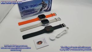 Wiselion Smartwatch Terbaru 2025 KW900 ULTRA 2.01” Super AMOLED Screen Jam Tangan Pria & Wanita Terbaru IP67 Waterproof Smart Watch Anti Air dengan Monitor Detak Jantung Tekanan Darah 100+ Wallpaper Kustom Bluetooth Call Pemantauan