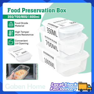Frozen Meat Storage Box 350ML-1600ML Refrigerator Fresh-Keeping Box Food Grade Kitchen Sealed Box Prepare Dish Storage Box