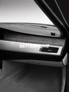 ALCANTARA | Ốp Trang Trí Bảng Điều Khiển Dán Nội Thất Xe Hơi BMW E60 Series 5 Chất Liệu Alcantara/Carbon Fiber