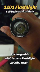 LED 1101 FLASHLIGHT MULTIFUNCTION RECHARGEABLE Type Light Flashlight (StunGun)
