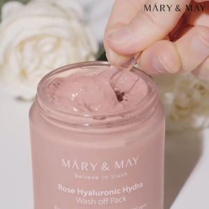 MARY&MAY Vegan CICA TeaTree Soothing | Vegan Rose Hyaluronic Hydra Wash off Pack 125g