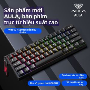 AULA | Bàn Phím Chơi Game 60 Phím Công Tắc Từ Tốc Độ Phản Hồi 8K Không Dây Cơ Esports Hiệu Năng Cao Phản Hồi Nhanh