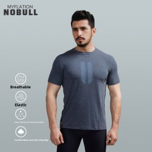 MyFlationNobull Mens Short Sleeve T-Shirt Quick Dry Running Sportswear Breathable Cotton round Neck Casual Lifestyle