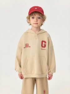 Marc&Janie | Hooded Boys Campus Style Spring Red Sweatshirt
