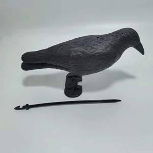 Realistic Black Raven Crow Bird Repellent Pigeon Scarer Scary Fake For Garden Outdoor Farm Pest Control