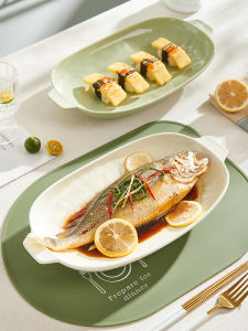 Nồi Hấp Cá Bằng Gốm Cao Cấp Hai Tai Chịu Nhiệt Độ Cao Dùng Trong Gia Đình Nồi Hấp Cá Lớn Kiểu Dáng Cao Cấp Nồi Hấp Cá Bằng Gốm