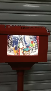 ONELINE LYX-23 Christmas Lamp Post Santa MailBox Post Office Light Sound and Movement