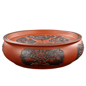 Purple Clay Ceramic Tea Tray Simple Home Use Water Storage Gongfu Tea Set Dry Puffing Table Tea Ocean Tray Special Offer