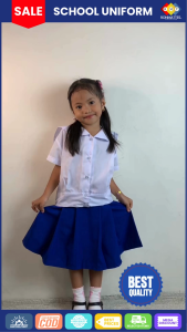 RMT Collection MC White Blouse School Uniform for Elementary Girl Students