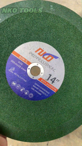 NKO แผ่นตัด 14นิ้ว หนา 3.0mm  ราคาต่อ 5ใบ ใบตัดสแตนเลส ใย 2ชั้น คมและทนนาน